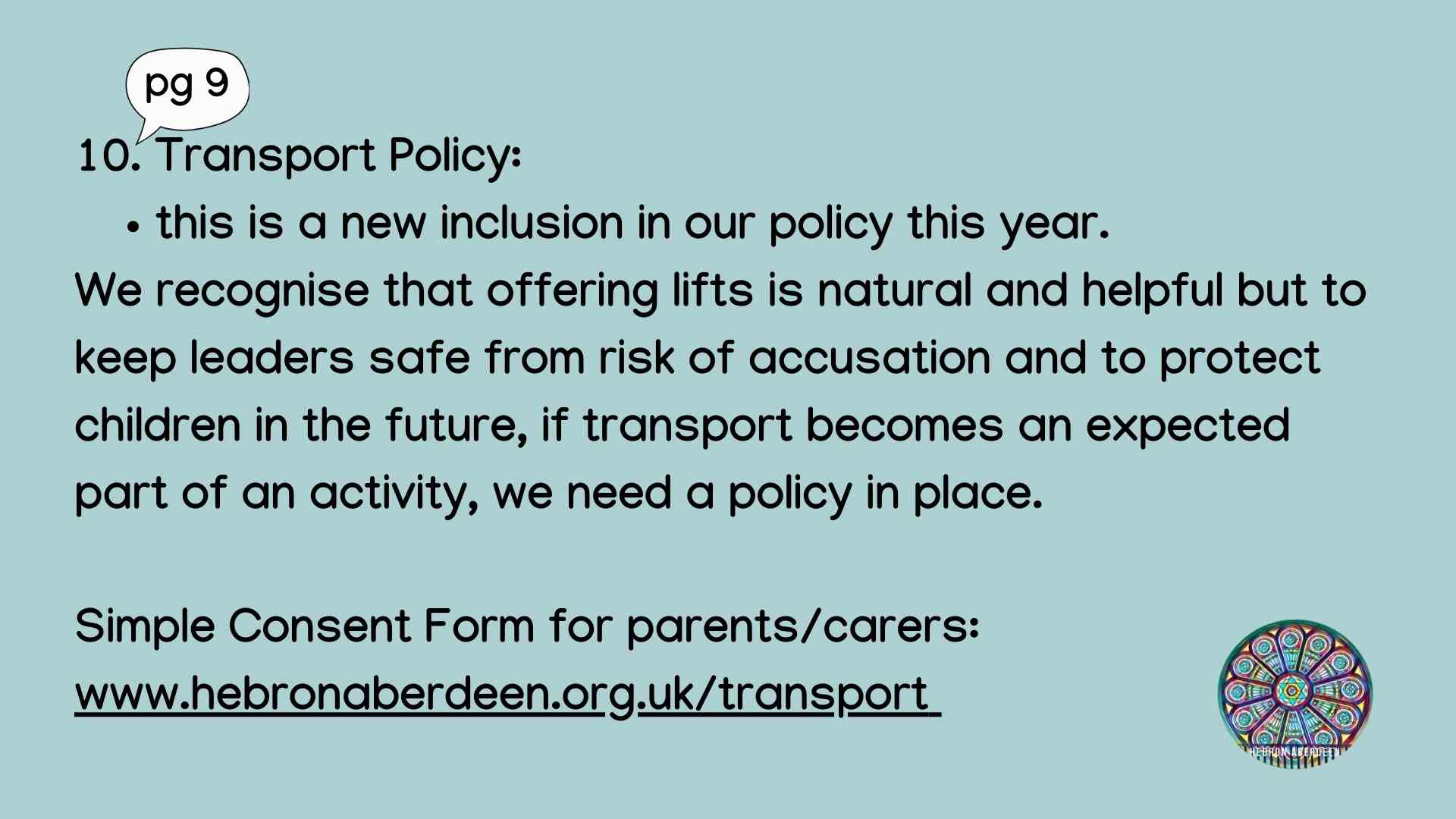 New policy included in this year's revision. PLease read page 9 or policy page on website. Link by clicking picture. Consent forms must be used.