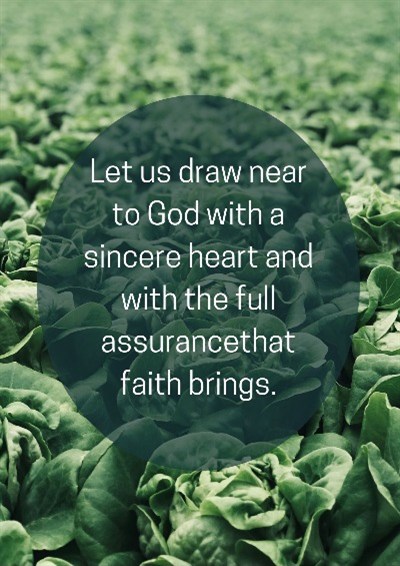 Let us draw near to God with a