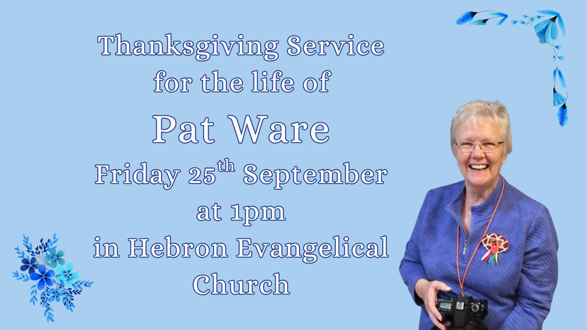 Thanksgiving Service for Pat Ware